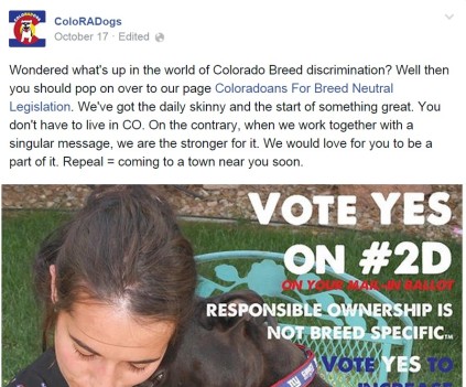 ColoRADogs tells people from everywhere to vote